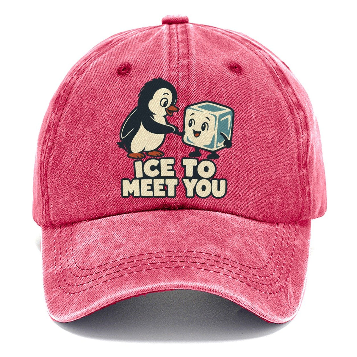 Ice To Meet You Familiar Punchlines Classic Cap – Pomegranate Blush