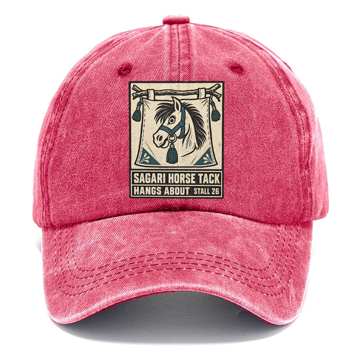 Sagari Horse Tack Yokai Night Market Classic Cap – Pomegranate Blush