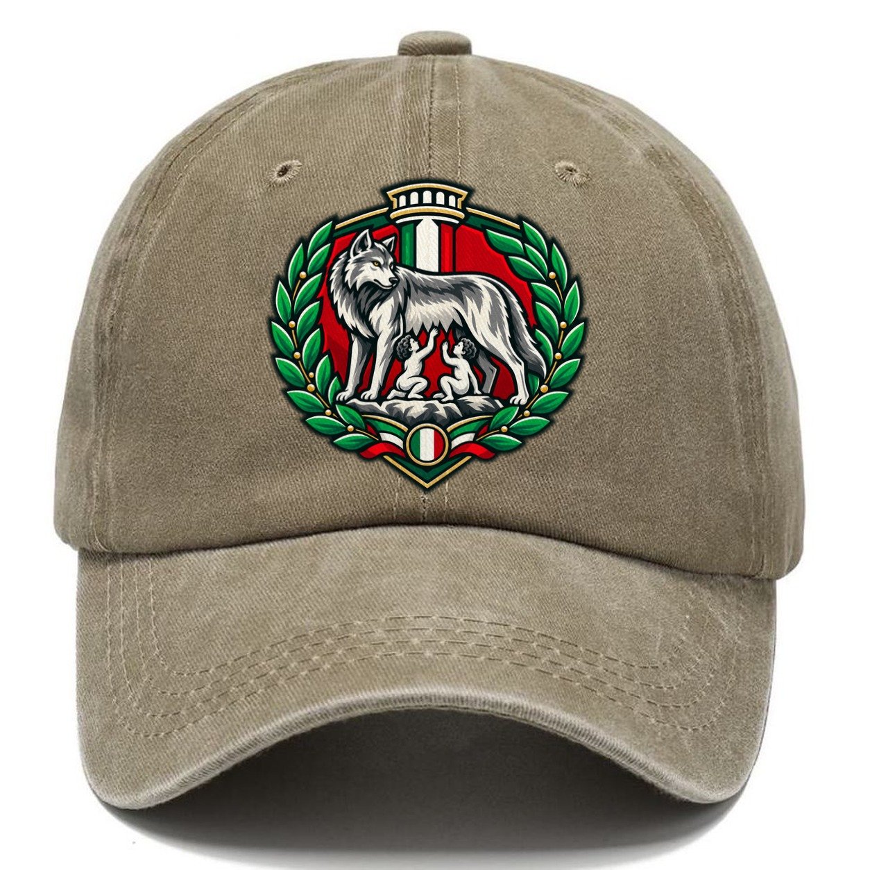Italy Minimal Emblem Country Logos Classic Cap – Warm Sand