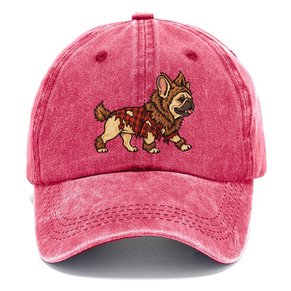 One French Bulldog In Halloween Costume Werewolf With Tufted Fur Patches And Small Fangs Halloween Dog Parade Classic Cap – Pomegranate Blush
