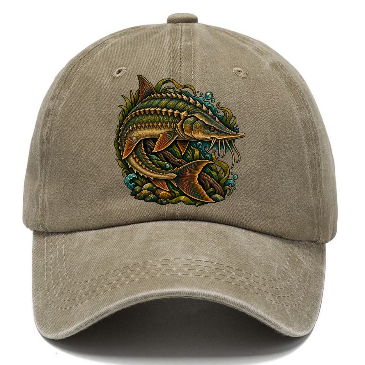 Lake Sturgeon Armor Fishing Club Classic Cap – Warm Sand