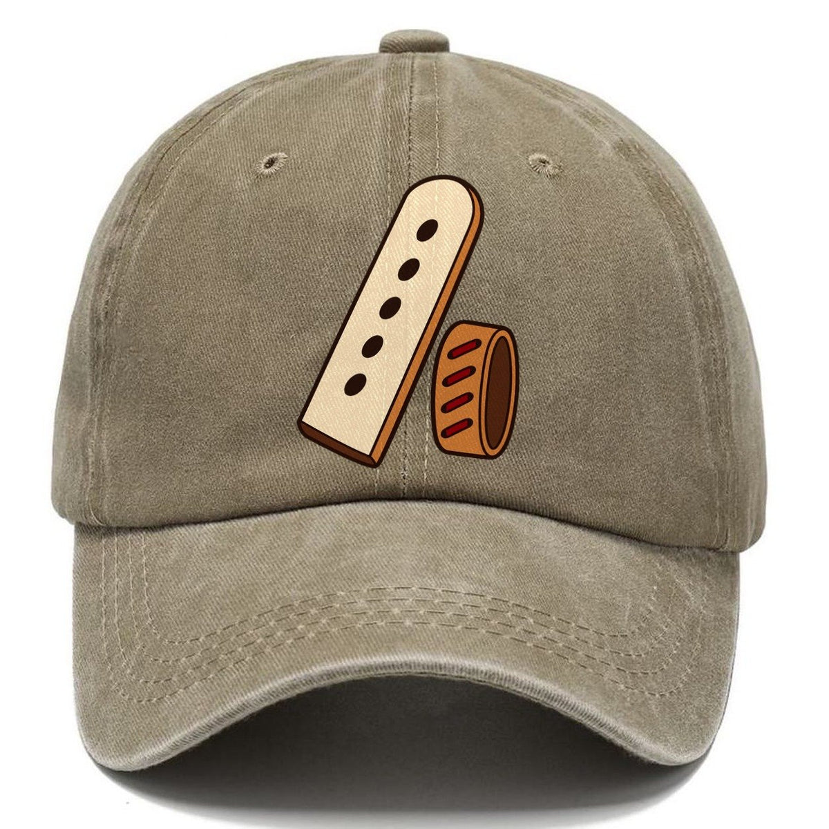 Belt End And Punched Holes Leathercraft Classic Cap – Warm Sand