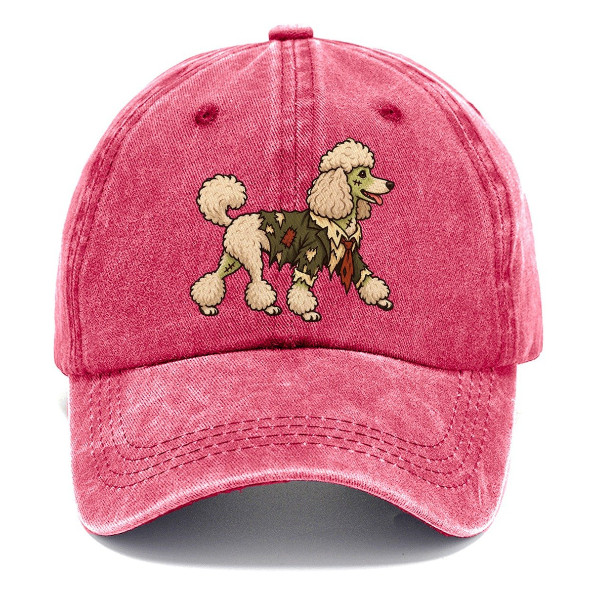 One Poodle In Halloween Costume Zombie With A Torn Collar And A Few Patch Stitches Halloween Dog Parade Classic Cap – Pomegranate Blush