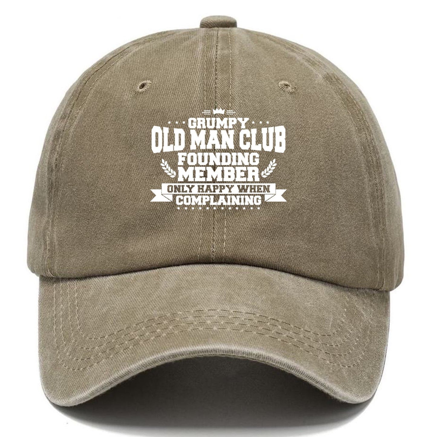 Grumpy Old Man Club Classic Cap – Warm Sand