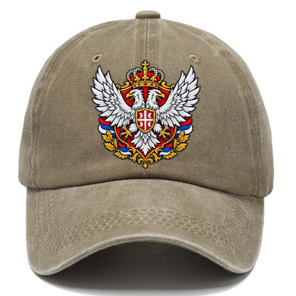 Serbia Heraldic Crest Country Logos Classic Cap – Warm Sand
