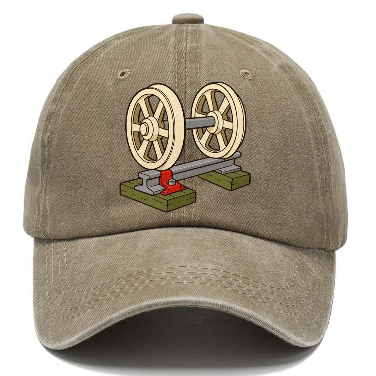 Wheelset On A Rail Model Railways Classic Cap – Warm Sand
