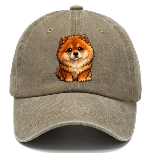 Chow Chow Sitting Sweetheart Classic Cap – Warm Sand