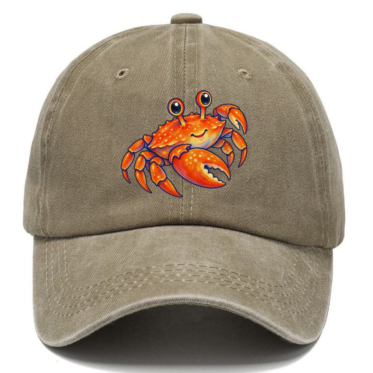 Crab Side Scuttle Sea Sprite Classic Cap – Warm Sand