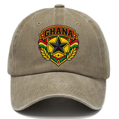 Ghana Retro Badge Country Logos Classic Cap – Warm Sand
