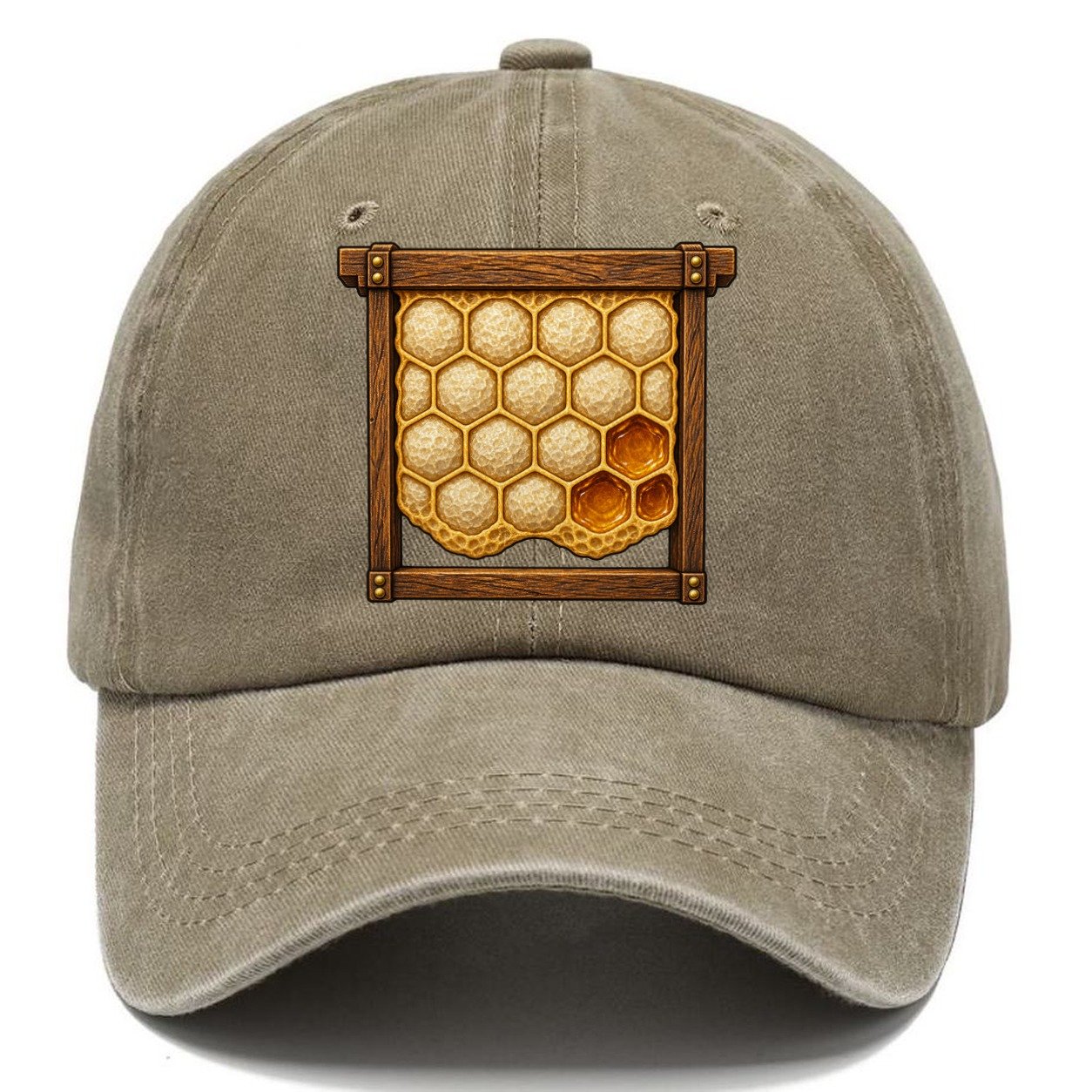 Capped Honey Frame Beekeeping Classic Cap – Warm Sand