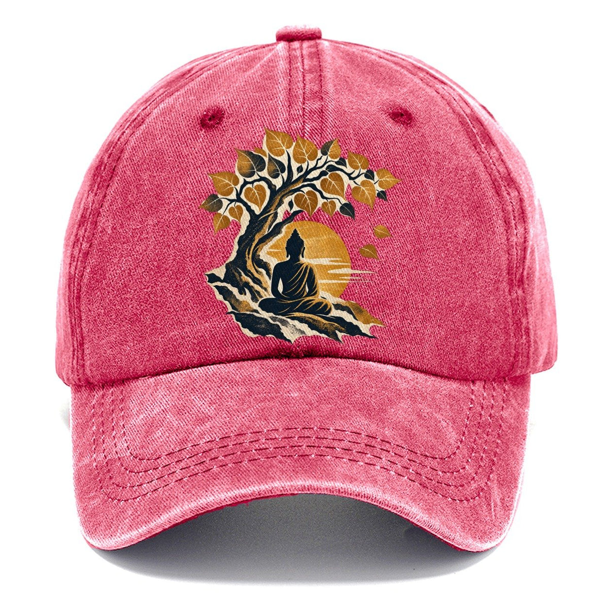 Buddha Under Bodhi Tree Classic Cap – Pomegranate Blush