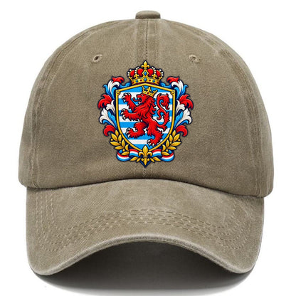 Luxembourg Heraldic Crest Country Logos Classic Cap – Warm Sand