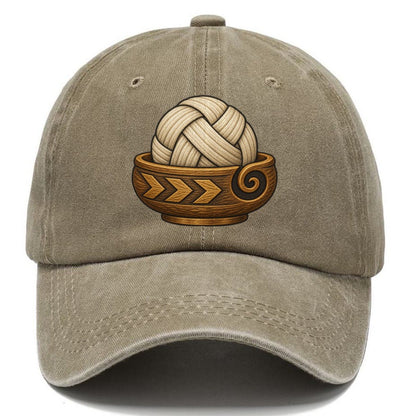 Carved Yarn Bowl Yarn Crafts Classic Cap – Warm Sand