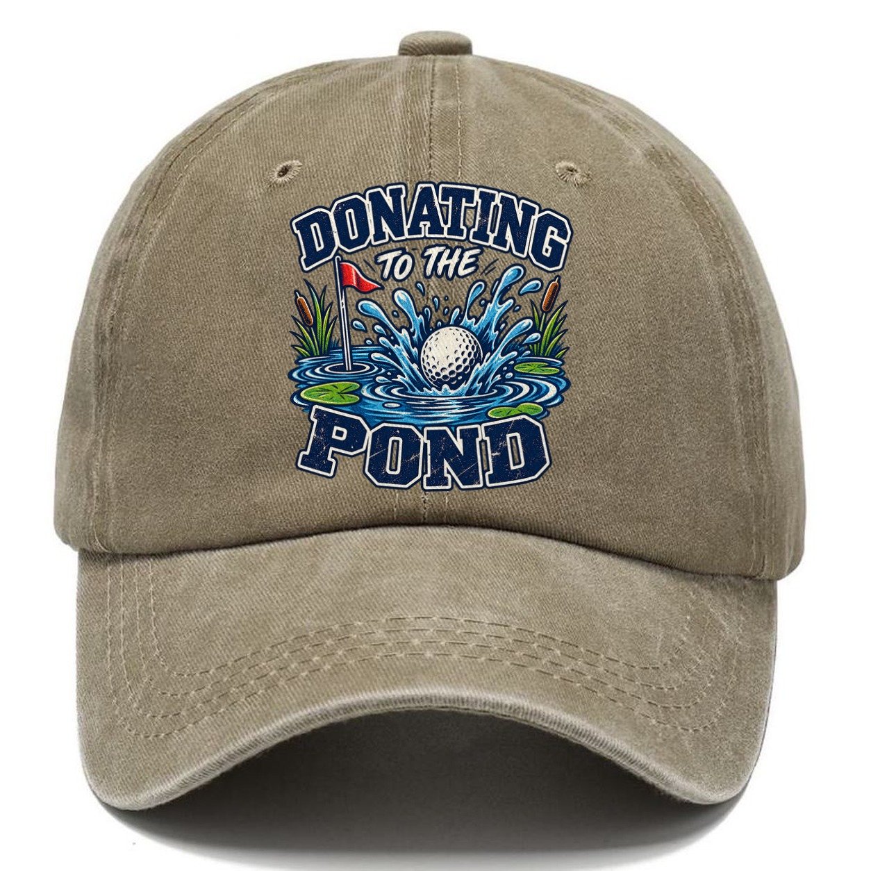 Donating To The Pond Golf Life Classic Cap – Warm Sand