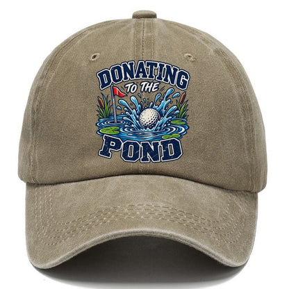 Donating To The Pond Golf Life Classic Cap – Warm Sand