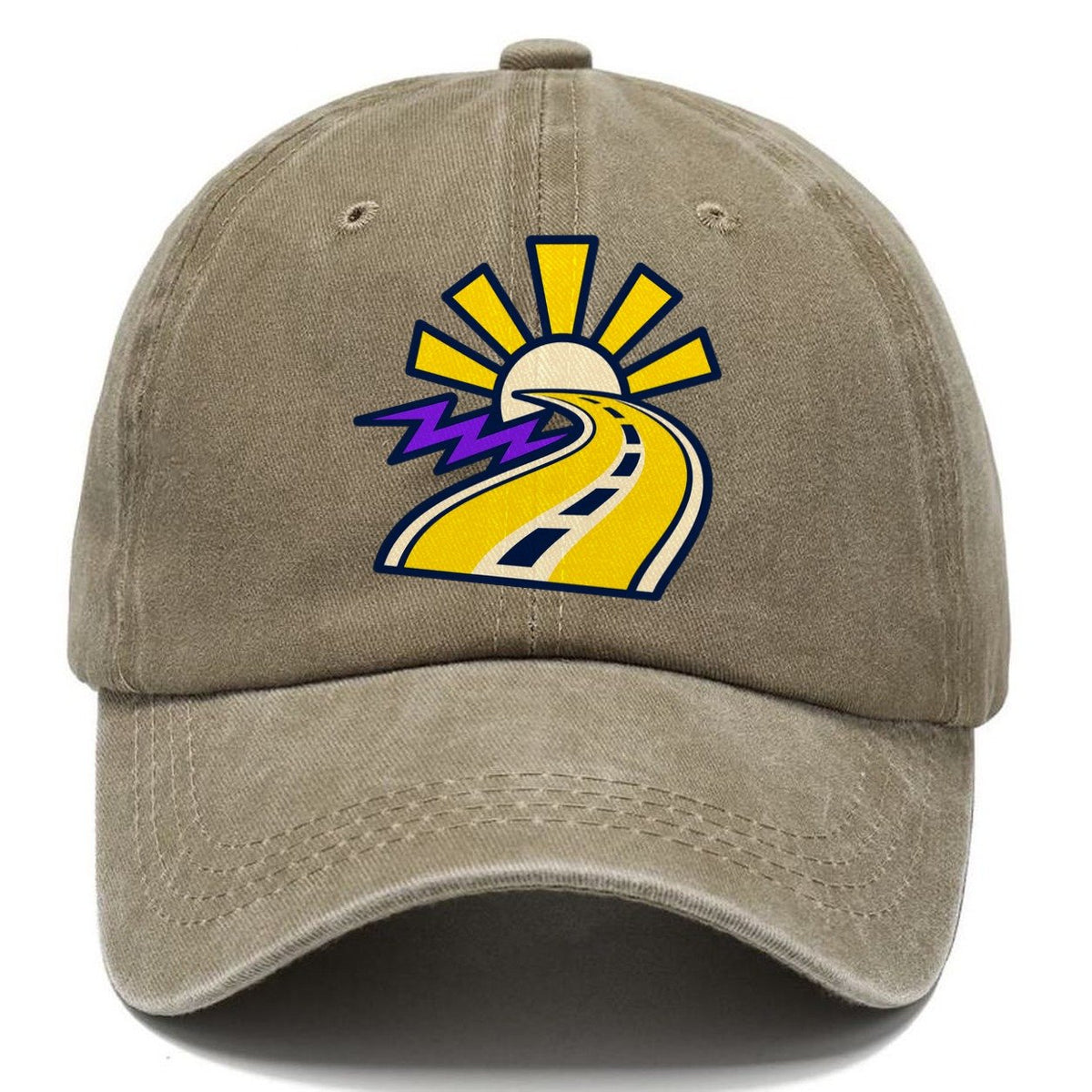 Road To Sunburst 90S Running Clubs Classic Cap – Warm Sand