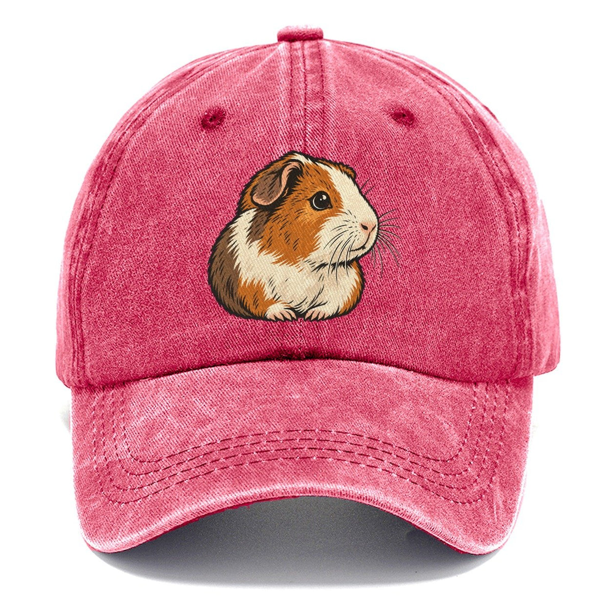 Guinea Pig Whisker Look Small Pet Logos Classic Cap – Pomegranate Blush
