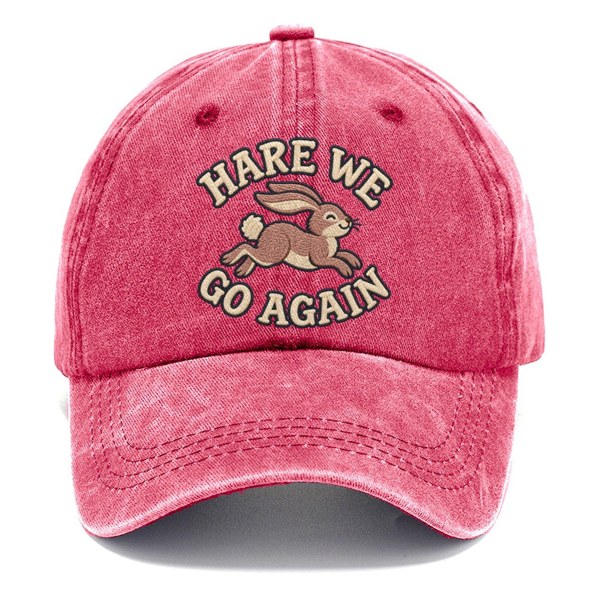 Hare Animal Puns Classic Cap – Pomegranate Blush