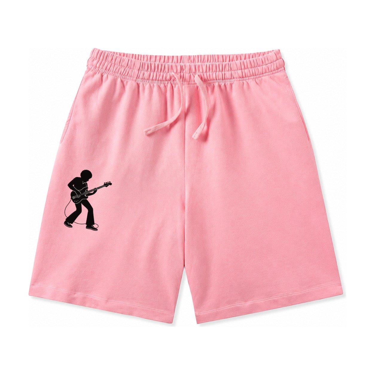 Bass Guitarist Slap Technique Washed Shorts – Pink
