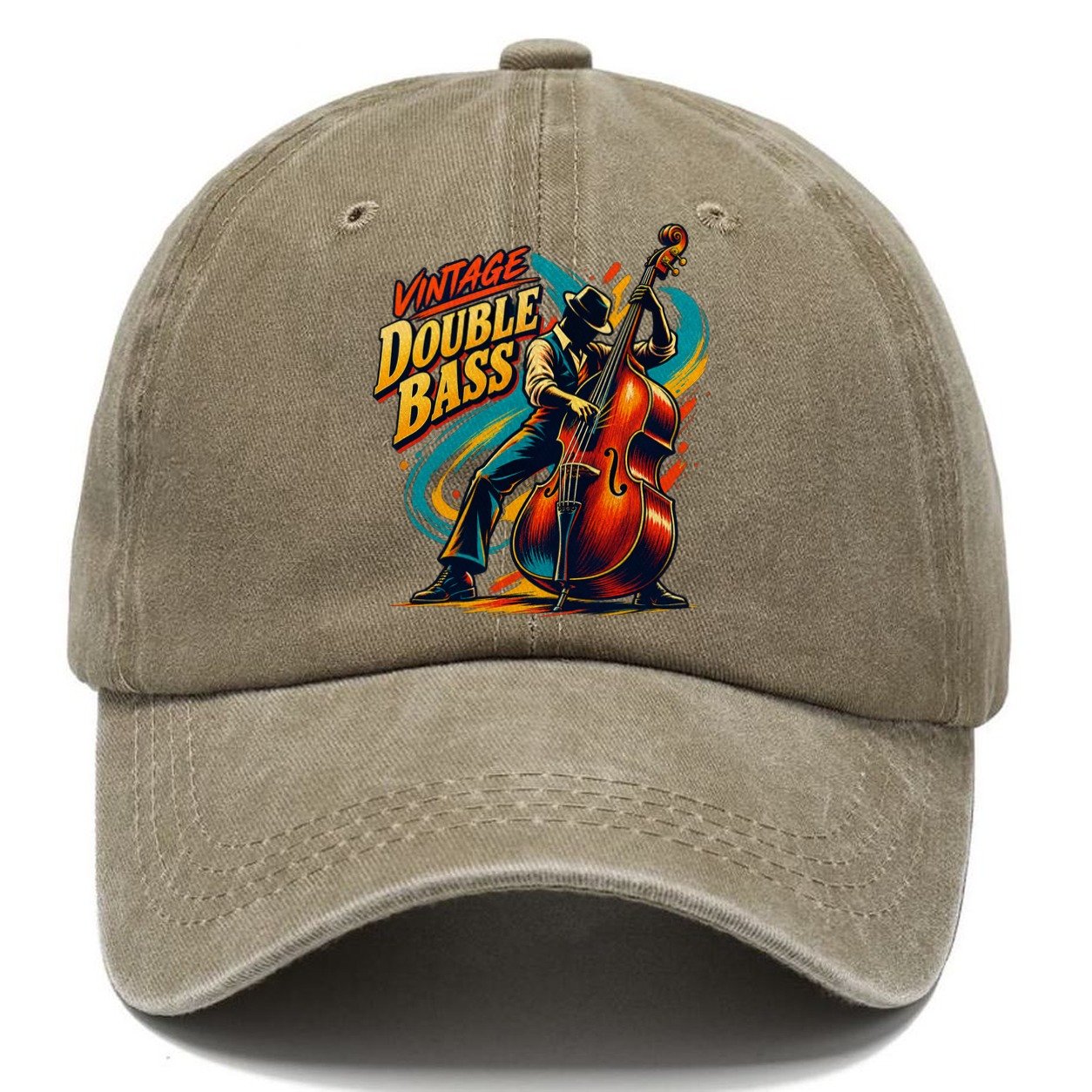 Vintage Double Bass Music Instruments Classic Cap – Warm Sand