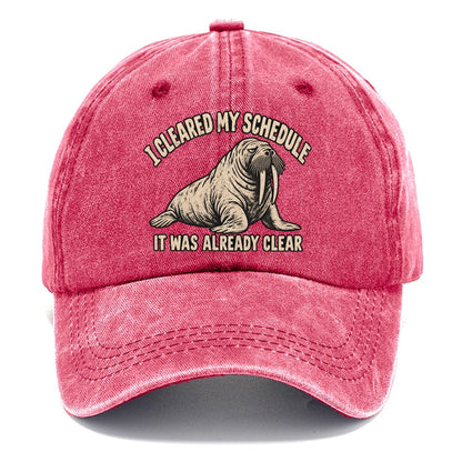 Walrus Clear Schedule No Worm Club Classic Cap – Pomegranate Blush