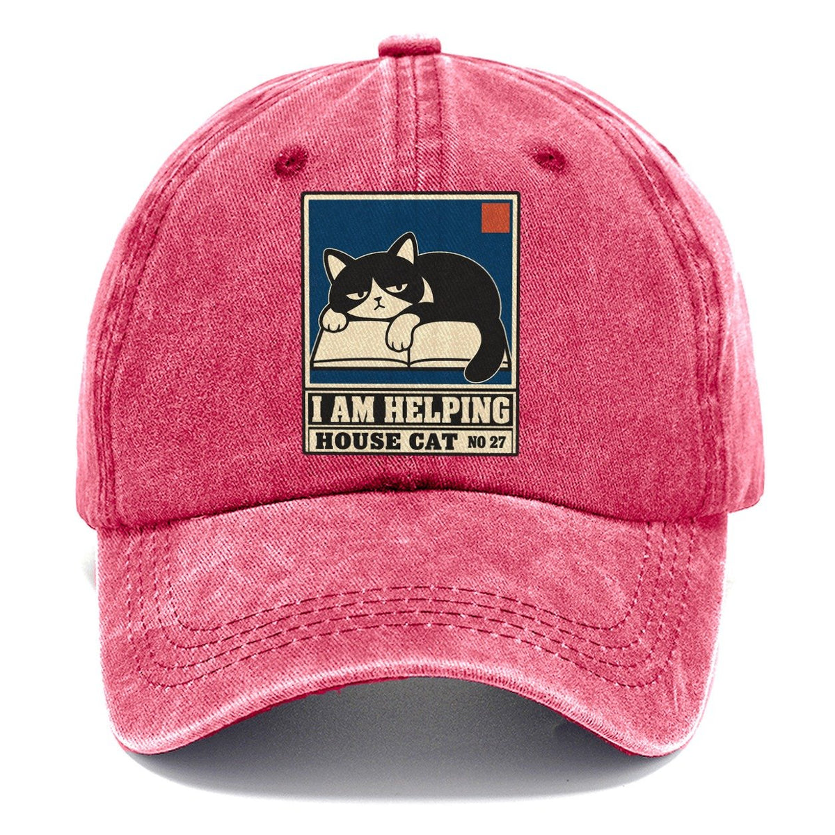 I Am Helping Neko Says No Classic Cap – Pomegranate Blush