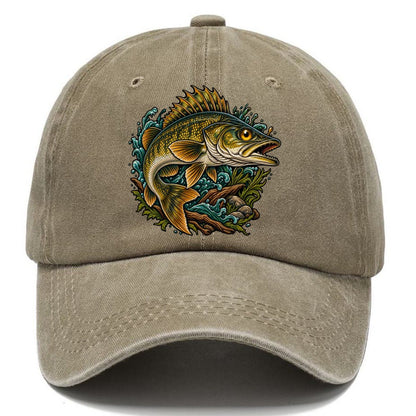Walleye Golden Eye Fishing Club Classic Cap – Warm Sand