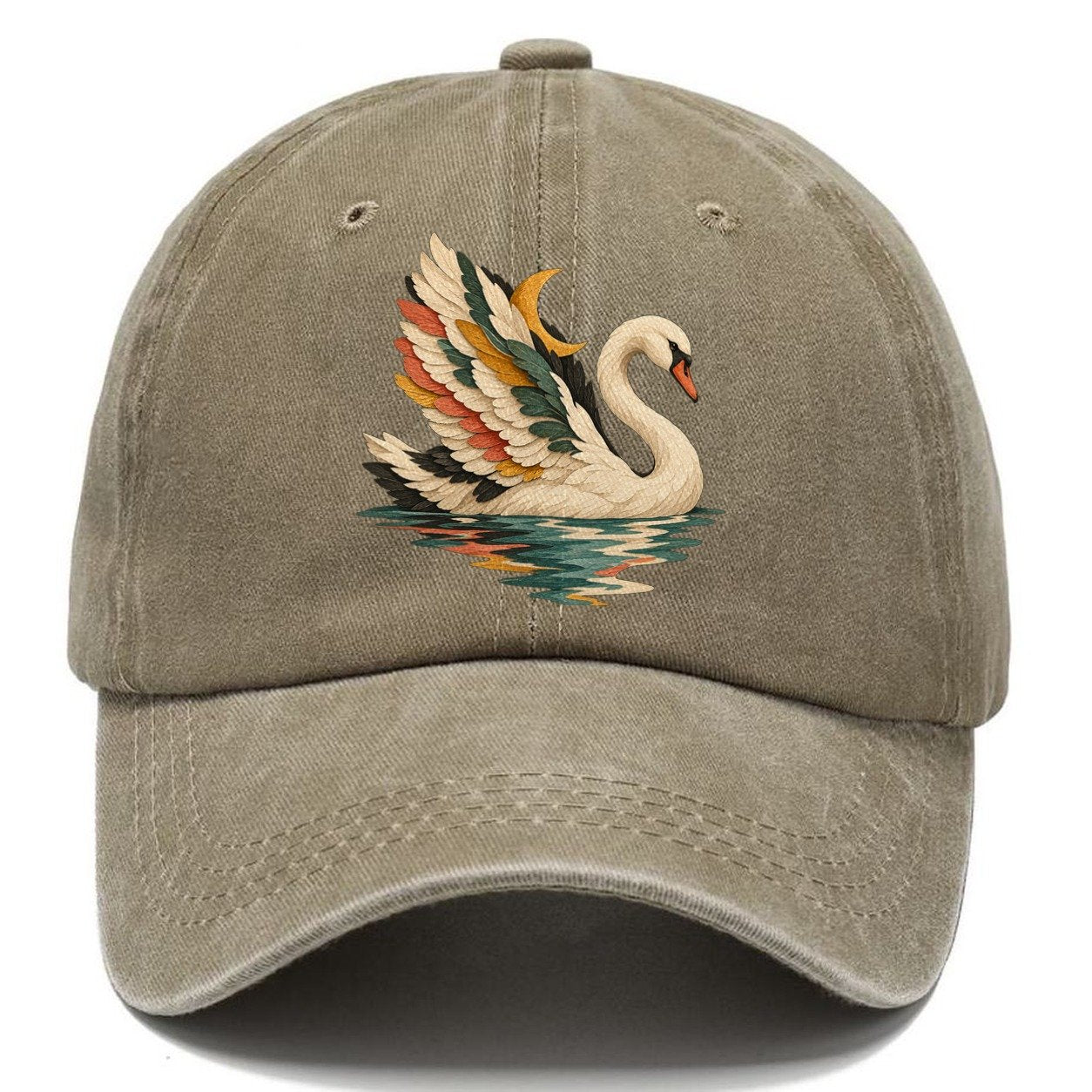 Swan Moon Reflection Gentle Wild Classic Cap – Warm Sand