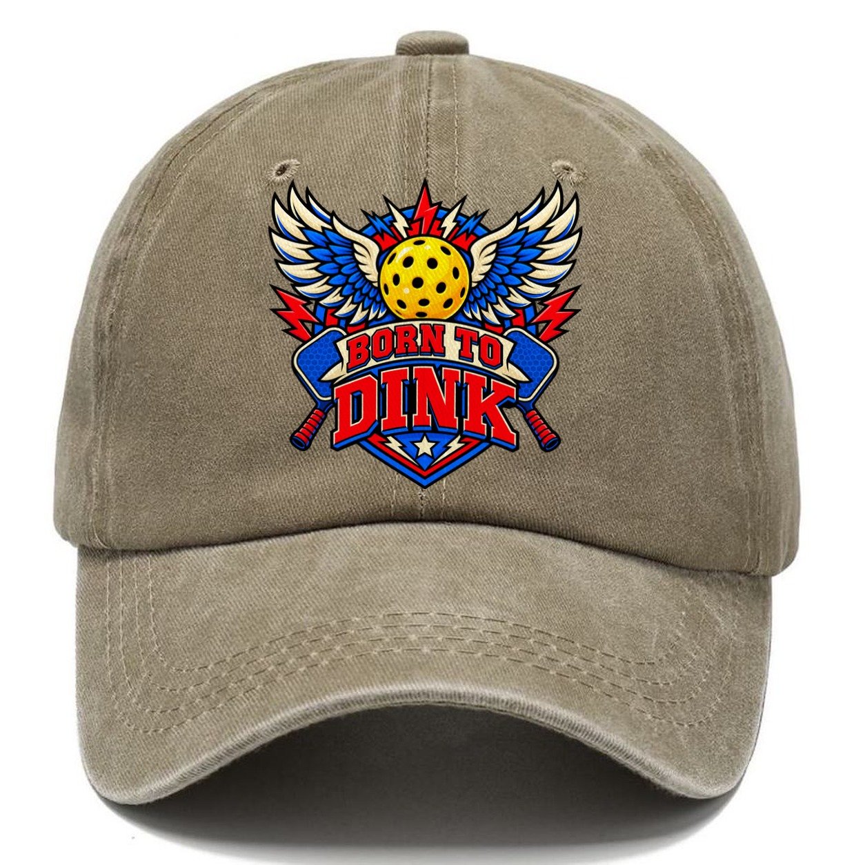 Born To Dink Pickleball Life Classic Cap – Warm Sand