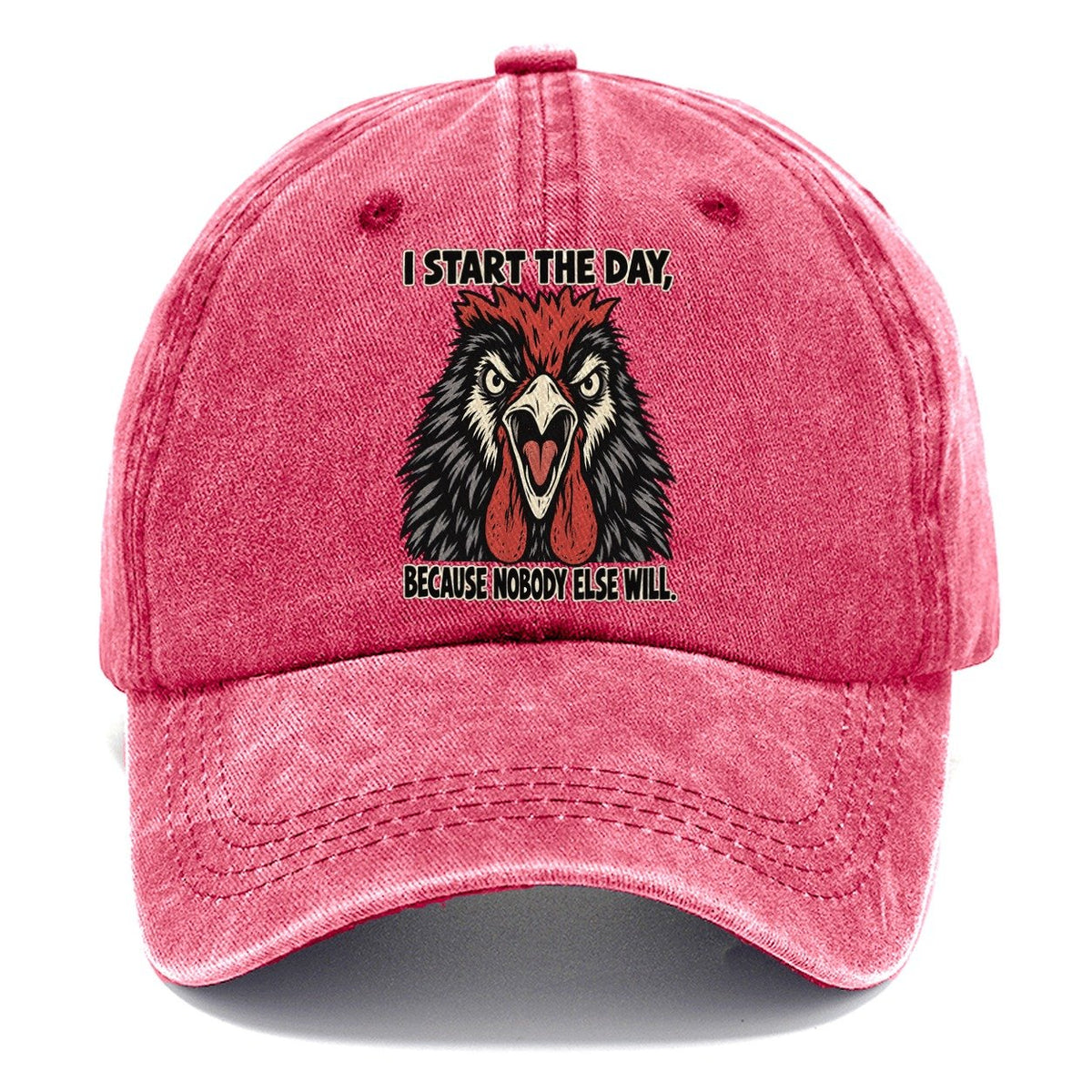 I Start The Day Feral Logic Classic Cap – Pomegranate Blush