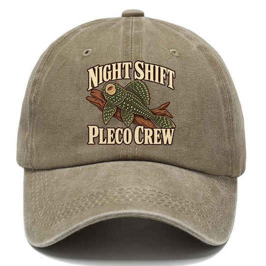 Night Shift Pleco Crew Aquarium Keeping Classic Cap – Warm Sand