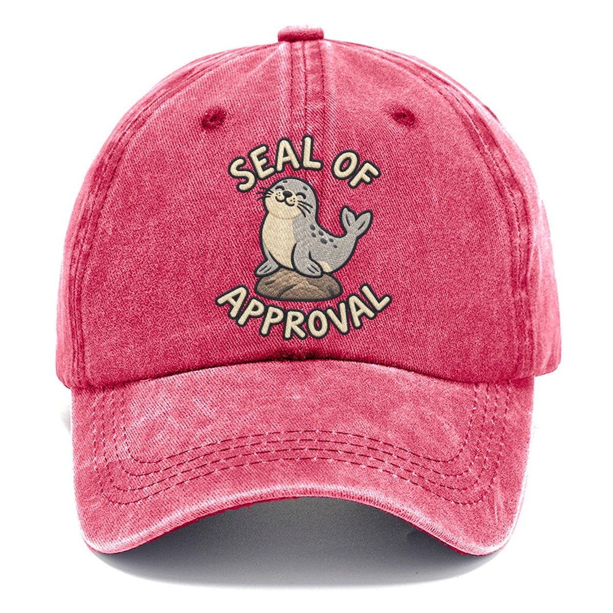 Seal Animal Puns Classic Cap – Pomegranate Blush