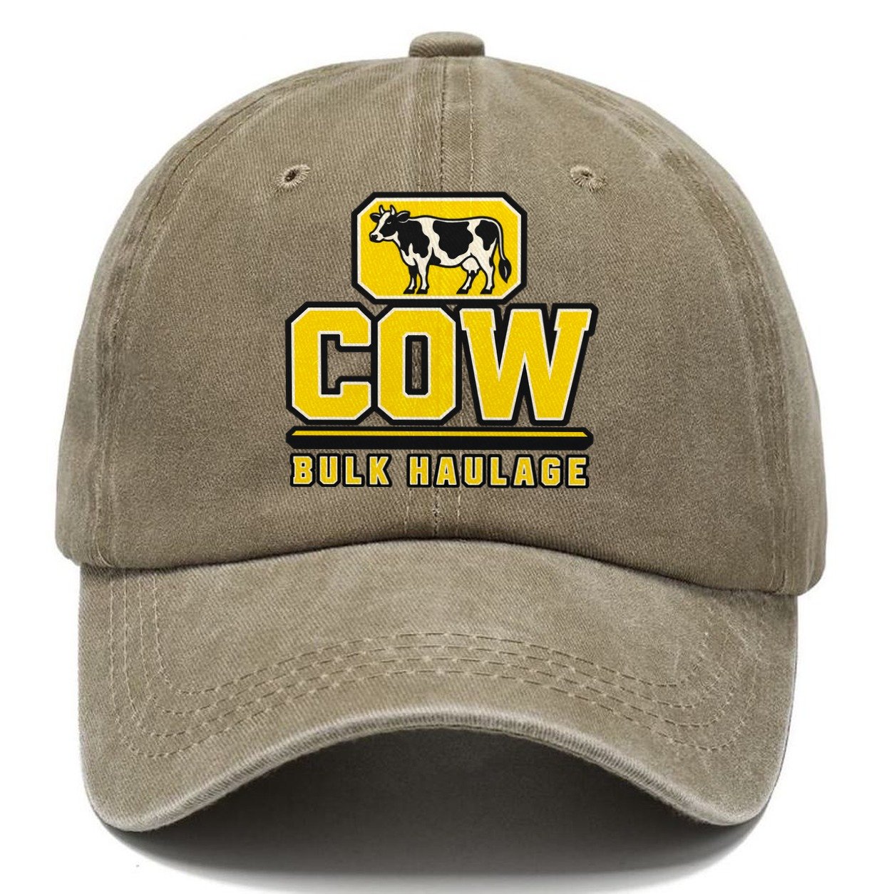 Cow Bulk Haulage Heavy Duty Classic Cap – Warm Sand