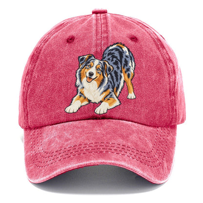 Blue Merle Australian Shepherd Classic Cap – Pomegranate Blush