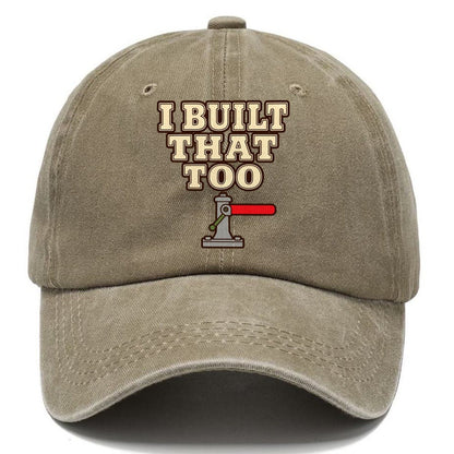 I Built That Too Model Railways Classic Cap – Warm Sand