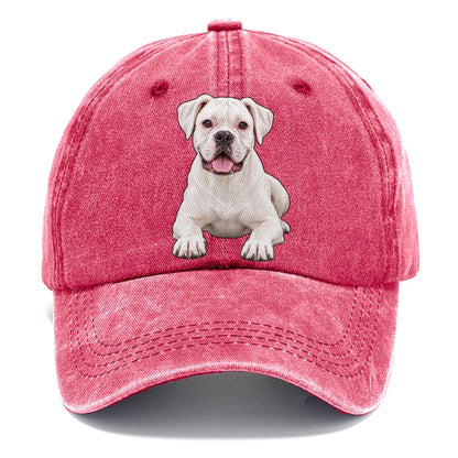 White Boxer Classic Cap – Pomegranate Blush