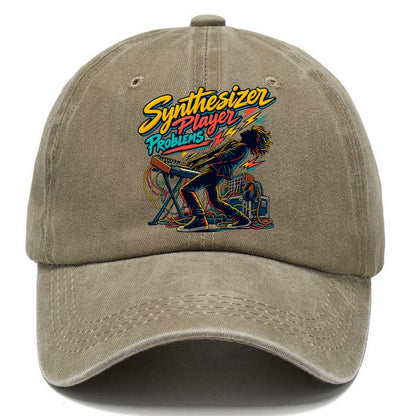 Synthesizer Player Problems Music Instruments Classic Cap – Warm Sand