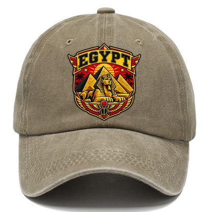 Egypt Retro Badge Country Logos Classic Cap – Warm Sand