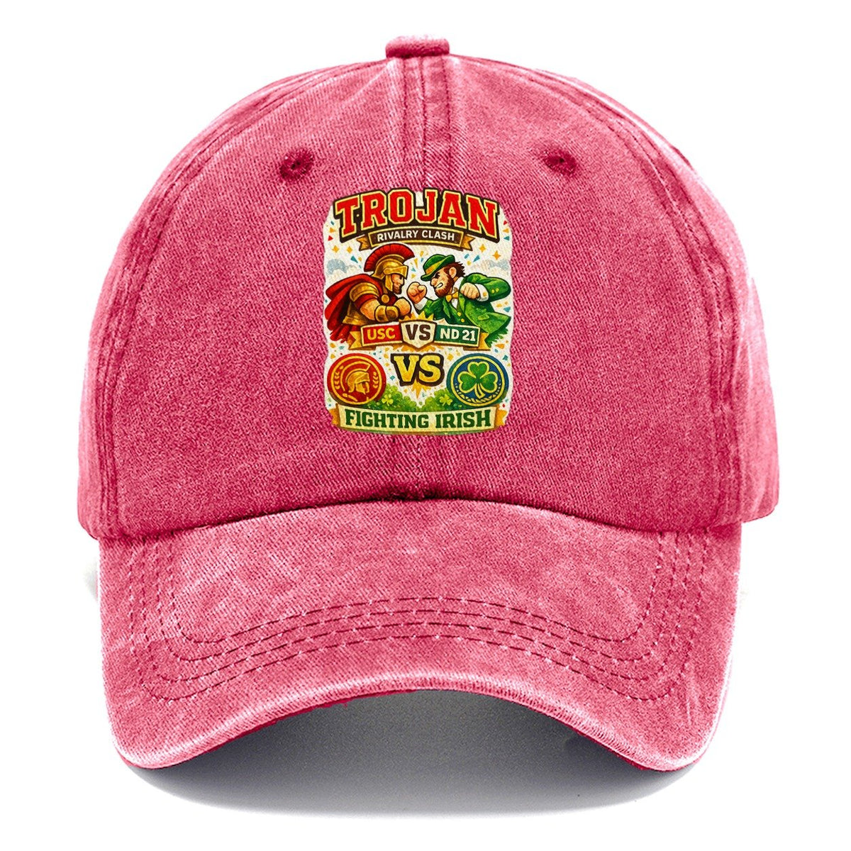 Trojan vs Fighting Irish Rivalry Classic Cap – Pomegranate Blush