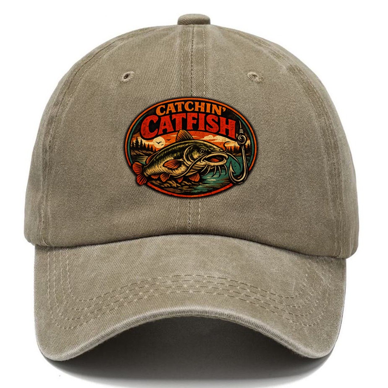 Catchin' Catfish Classic Cap – Warm Sand