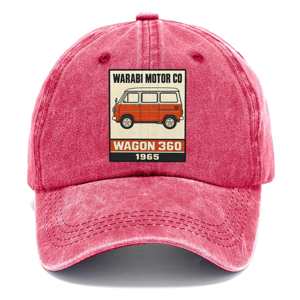 Warabi Wagon Showa Speed Plates Classic Cap – Pomegranate Blush