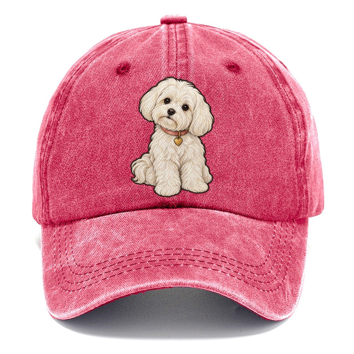 Maltese Heart Tag Fan Favorites Classic Cap – Pomegranate Blush
