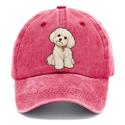Maltese Heart Tag Fan Favorites Classic Cap – Pomegranate Blush