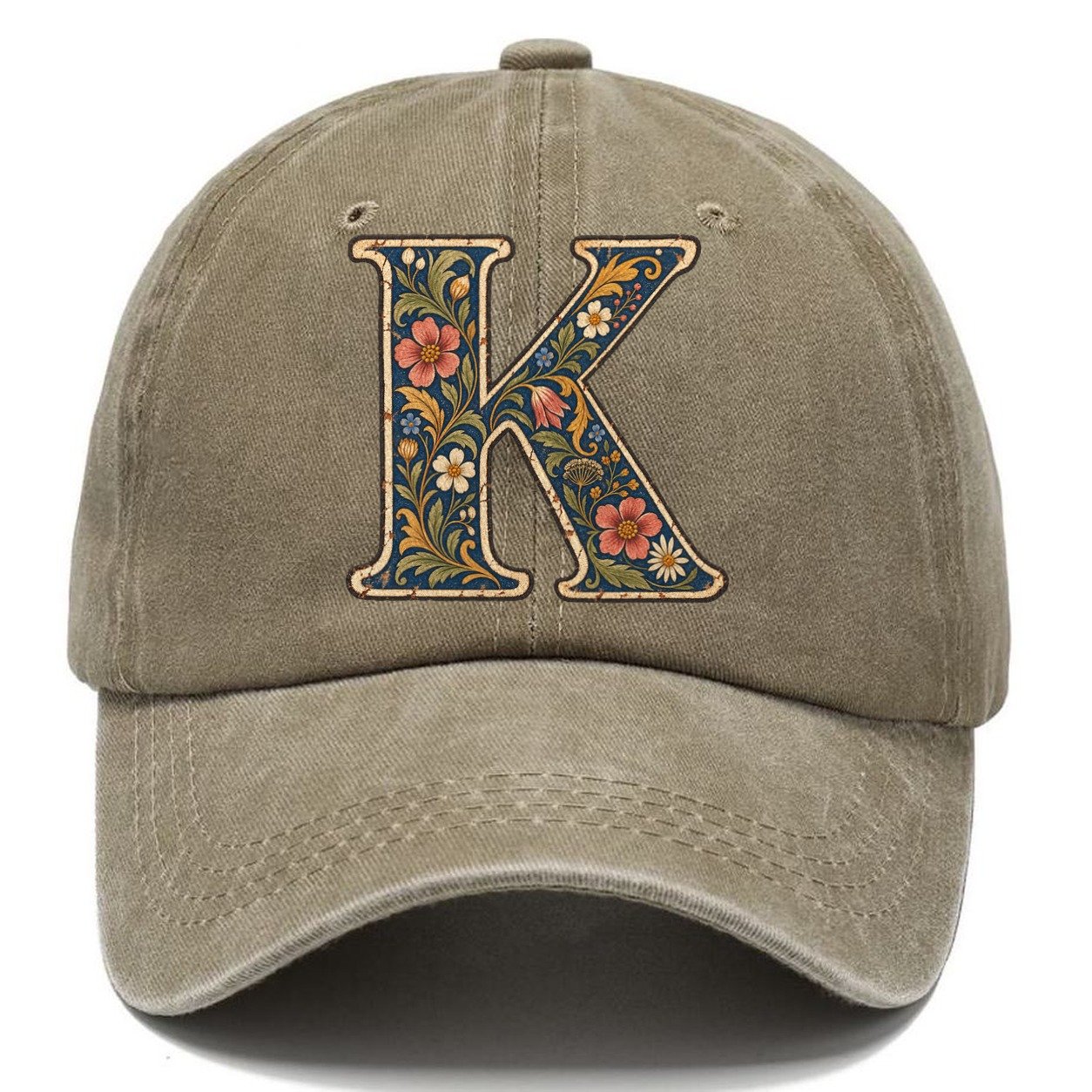 Wildflower K Monogram Classic Cap – Warm Sand