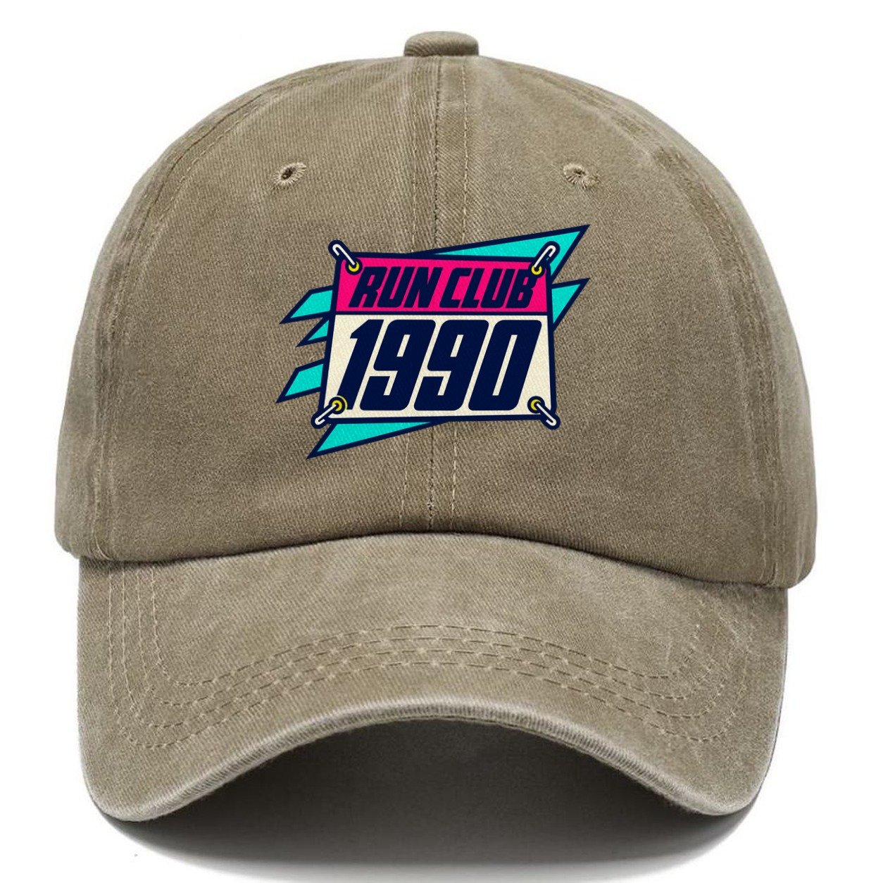 Race Bib 1990 Run Club 90S Running Clubs Classic Cap – Warm Sand