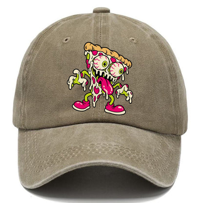 Bug Eyed Pizza Slice Crazy Styles Classic Cap – Warm Sand