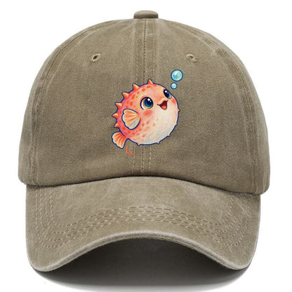 Pufferfish Bubble Bounce Sea Sprite Classic Cap – Warm Sand