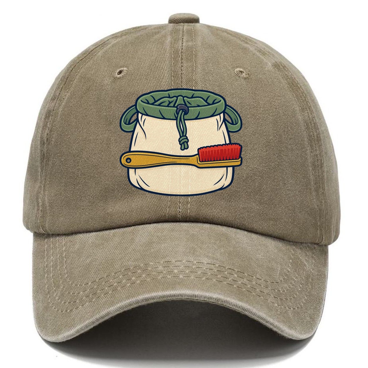 Chalk Bag And Brush Rock Climbing Classic Cap – Warm Sand