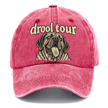 A Heavy Jowled Mastiff Head Panting With The Tongue Out Bark For Me Classic Cap – Pomegranate Blush
