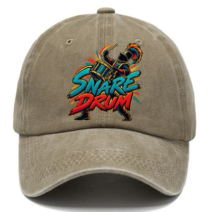 Snare Drum Wordmark Music Instruments Classic Cap – Warm Sand